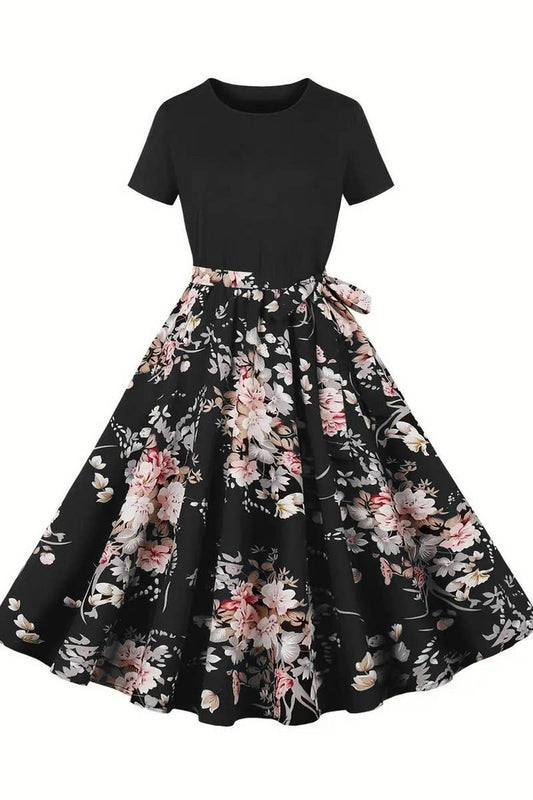Vintage Midi Dress Floral